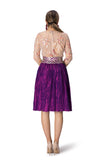 Unlined tulle blouse with floral sequin elements