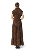 Leopard pleated dress