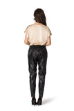 Eco-leather trousers with Croco pattern