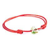 Red String 'Four Leaf Clover' Bracelet