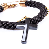 'Cross Black Desire' Bracelet