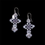 'Moonstone Cross' Earrings