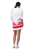 White shirt dress with Brussels lace WSH-0002