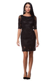 Black lace dress WDR-0010