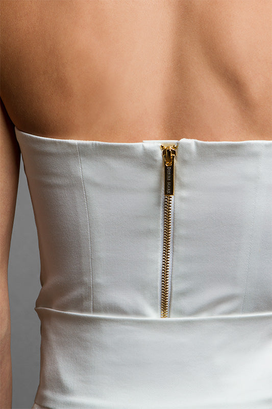 White Bustier LB-0019