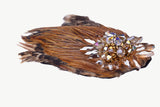 Brown Feather Multifunctional Accessory