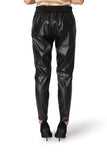 Eco-leather trousers with Croco pattern