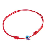 Red String 'Blue Heart' Bracelet