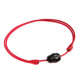 Red String 'Black Beetle' Bracelet