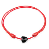 Red String 'Black Heart' Bracelet