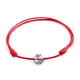 Red String 'Gray Clover' Bracelet