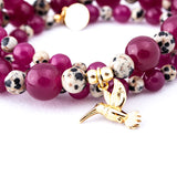 Bracelet / Necklace 'Purple Hummingbird'