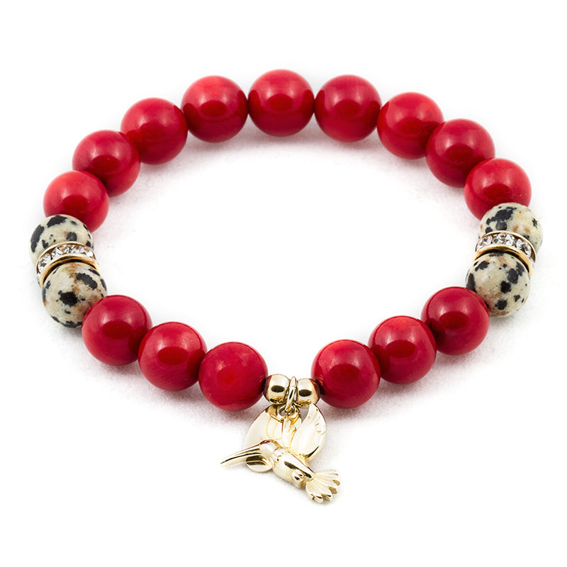 'Red Hummingbird' Bracelet
