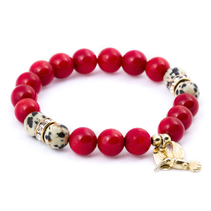'Red Hummingbird' Bracelet