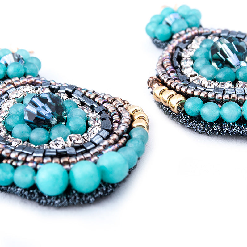 'Blue Queen' Earrings