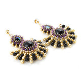 'Dark purple' Earrings