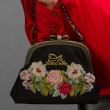 Unique Vintage Hand-Embroidered Handbag
