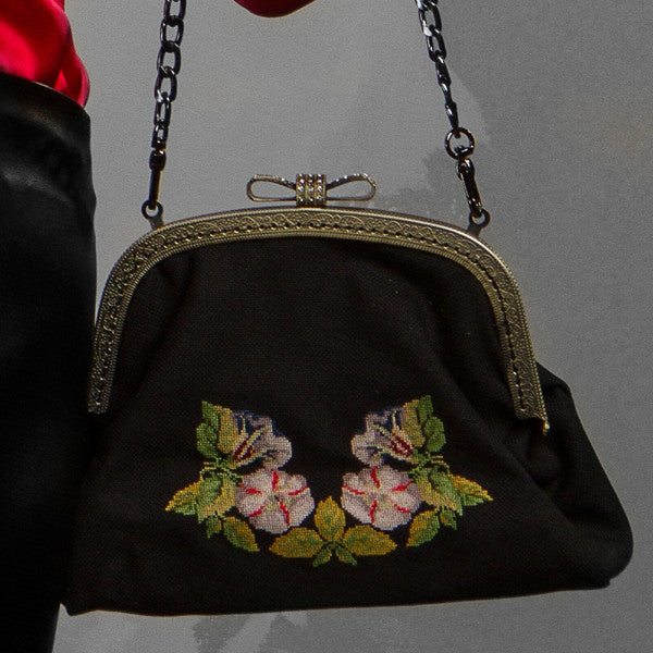 Unique Vintage Hand-Embroidered Handbag