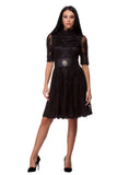 Black lace dress WDR-0007